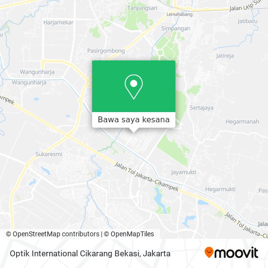 Peta Optik International Cikarang Bekasi