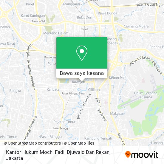 Peta Kantor Hukum Moch. Fadil Djuwaid Dan Rekan
