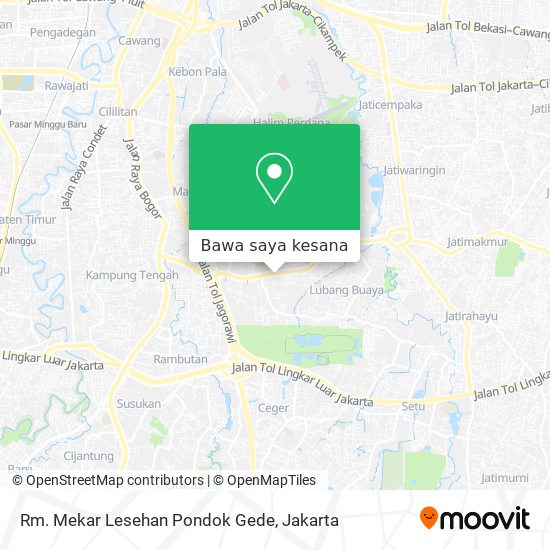 Peta Rm. Mekar Lesehan Pondok Gede