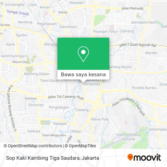Peta Sop Kaki Kambing Tiga Saudara