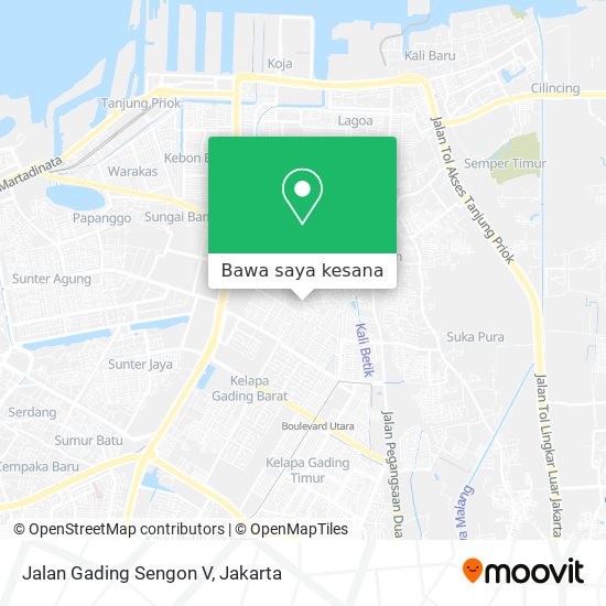 Peta Jalan Gading Sengon V