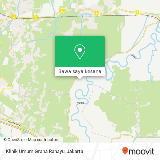 Peta Klinik Umum Graha Rahayu, Jalan Raya Rancaiga Cipayung