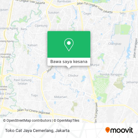 Peta Toko Cat Jaya Cemerlang