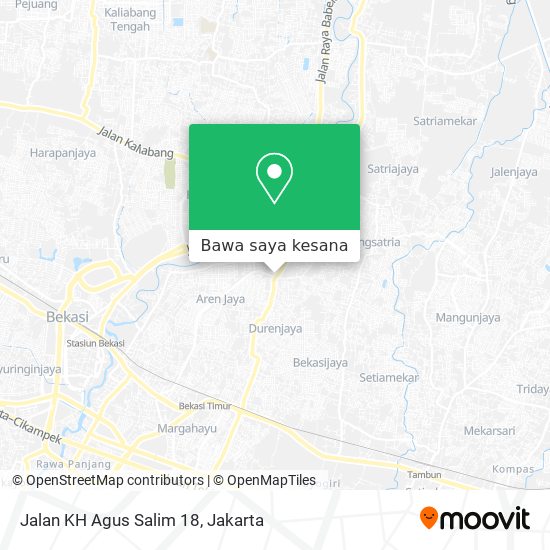 Peta Jalan KH Agus Salim 18