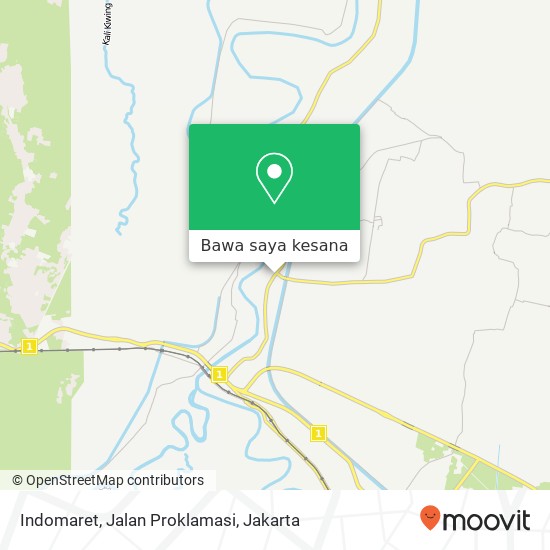 Peta Indomaret, Jalan Proklamasi