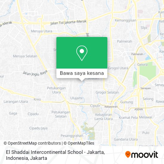 Peta El Shaddai Intercontinental School - Jakarta, Indonesia