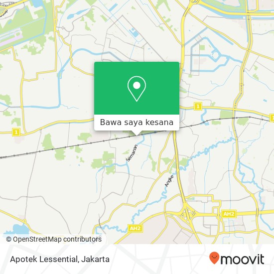 Peta Apotek Lessential, Jalan Dharma Karya