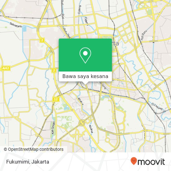 Peta Fukumimi, Jalan K H Mas Mansyur Tanah Abang