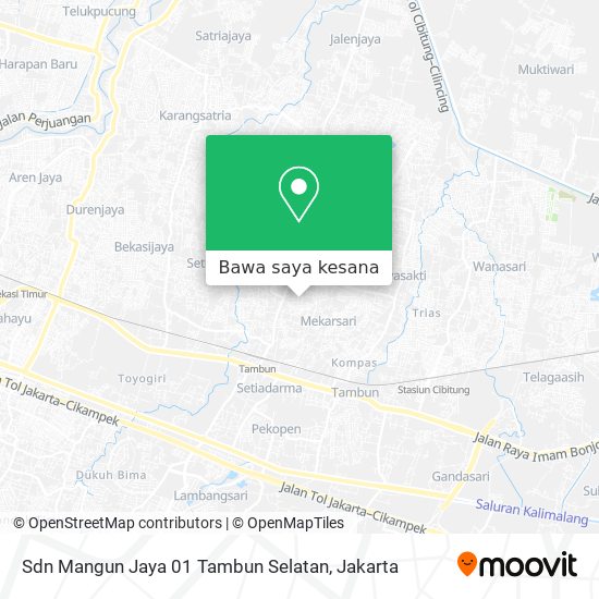 Peta Sdn Mangun Jaya 01 Tambun Selatan