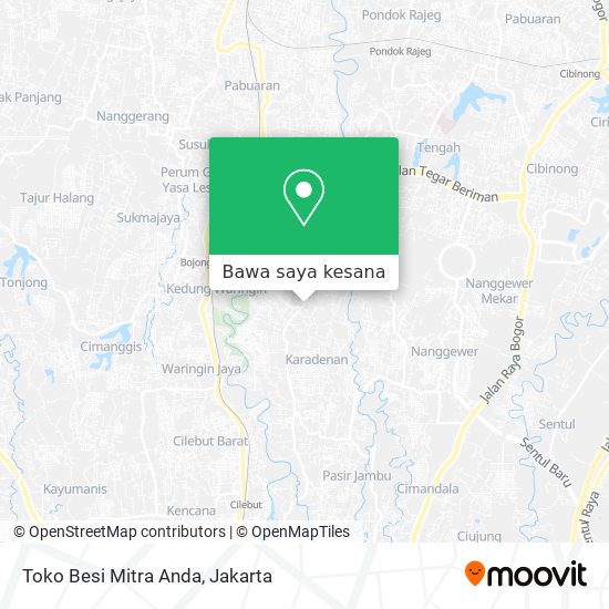 Peta Toko Besi Mitra Anda
