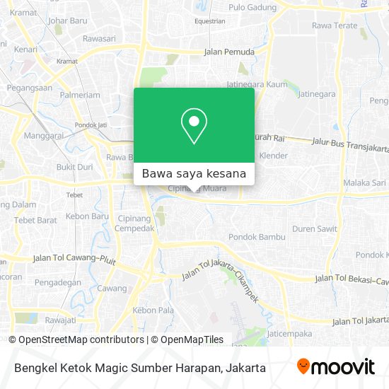 Peta Bengkel Ketok Magic Sumber Harapan