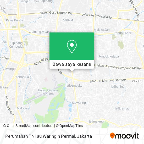 Peta Perumahan TNI au Waringin Permai