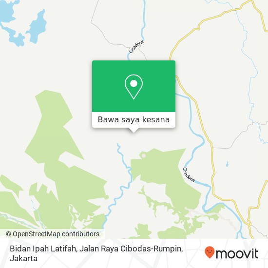 Peta Bidan Ipah Latifah, Jalan Raya Cibodas-Rumpin