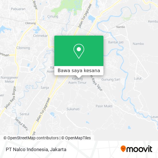 Peta PT Nalco Indonesia