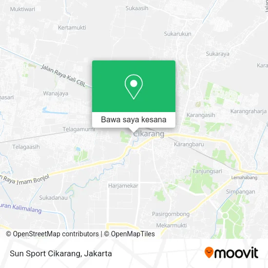 Peta Sun Sport Cikarang