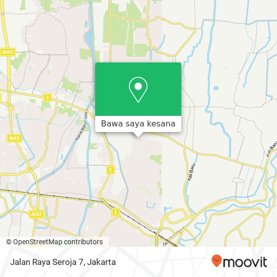 Peta Jalan Raya Seroja 7, Bekasi Utara