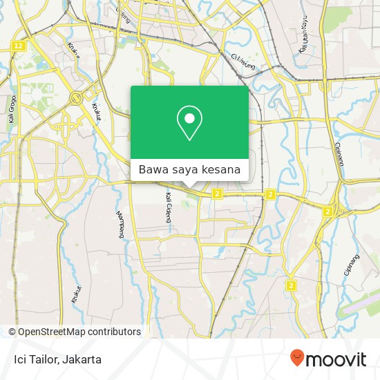 Peta Ici Tailor, Jalan Jend. Gatot Subroto Tebet