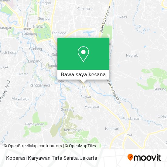 Peta Koperasi Karyawan Tirta Sanita