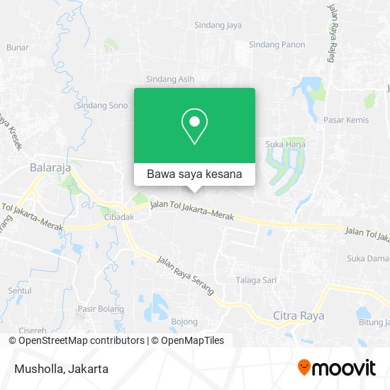 Peta Musholla, Jalan Kampung Sumur