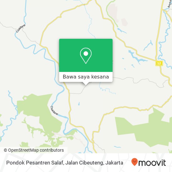 Peta Pondok Pesantren Salaf, Jalan Cibeuteng