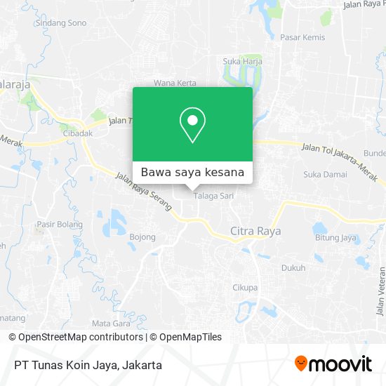 Peta PT Tunas Koin Jaya