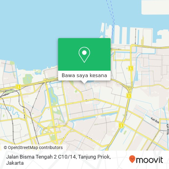 Peta Jalan Bisma Tengah 2 C10 / 14, Tanjung Priok