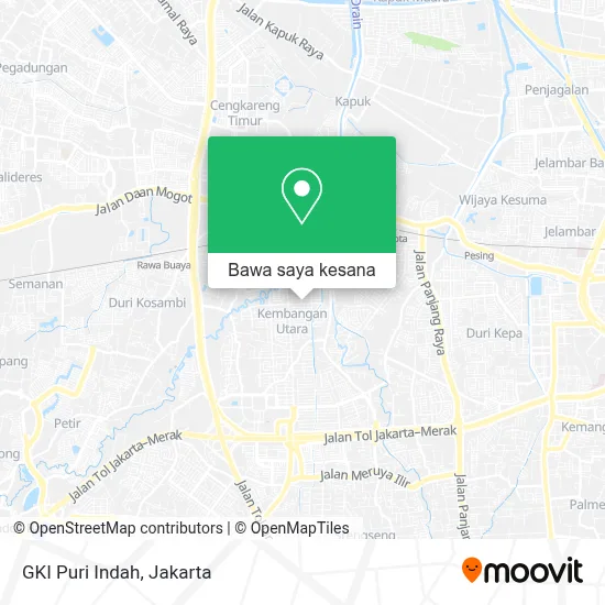 Cara ke GKI Puri Indah di Jakarta Barat menggunakan bis atau kereta?
