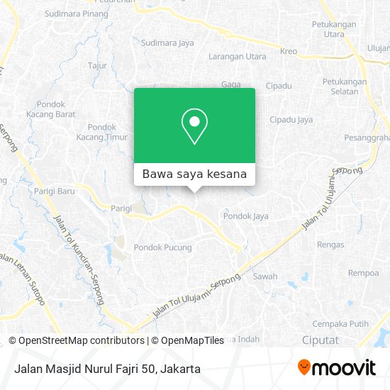 Peta Jalan Masjid Nurul Fajri 50