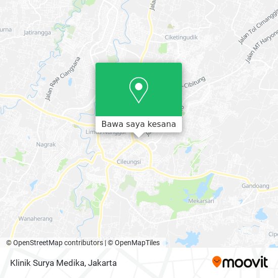 Peta Klinik Surya Medika