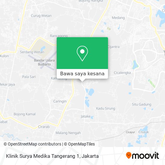 Peta Klinik Surya Medika Tangerang 1