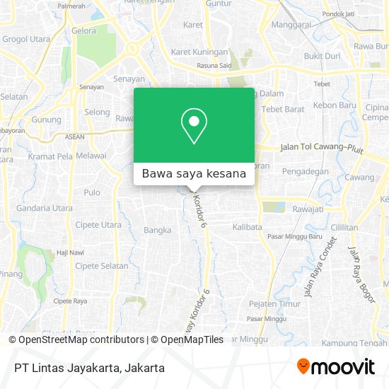 Peta PT Lintas Jayakarta