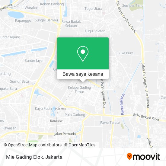 Peta Mie Gading Elok