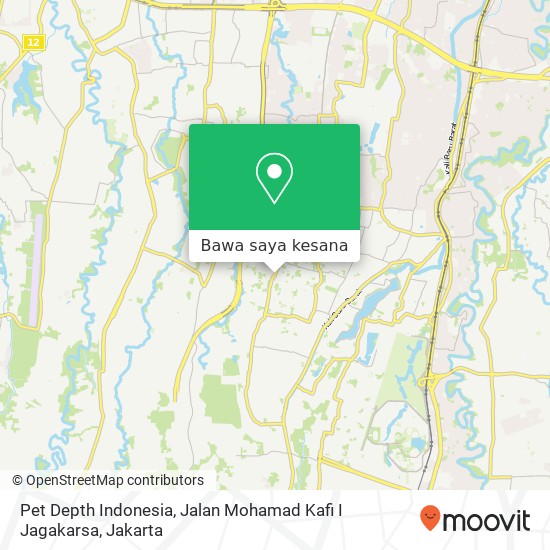 Peta Pet Depth Indonesia, Jalan Mohamad Kafi I Jagakarsa