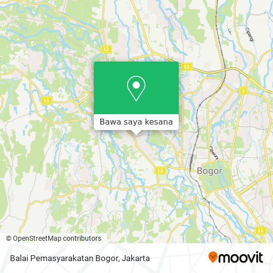 Peta Balai Pemasyarakatan Bogor