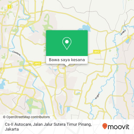 Peta Cs-II Autocare, Jalan Jalur Sutera Timur Pinang