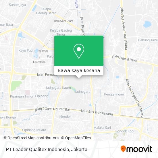 Peta PT Leader Qualitex Indonesia