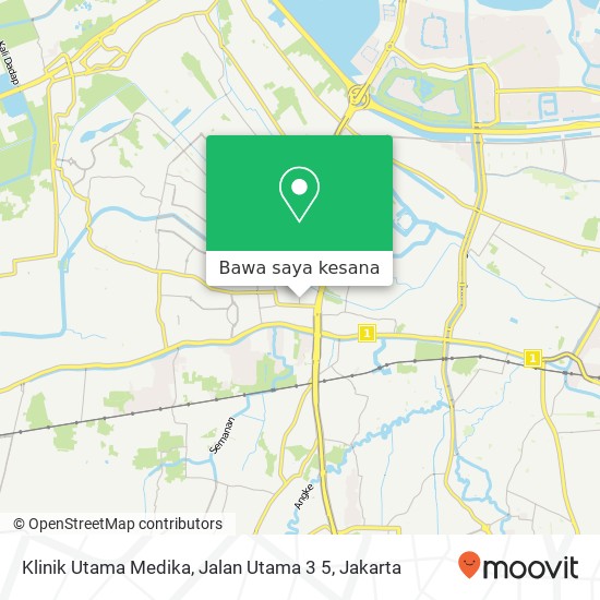 Peta Klinik Utama Medika, Jalan Utama 3 5