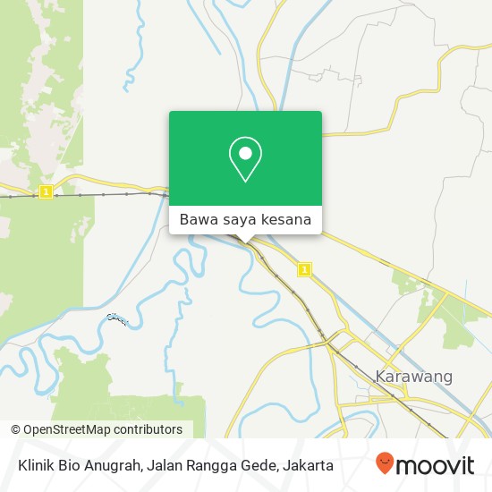 Peta Klinik Bio Anugrah, Jalan Rangga Gede