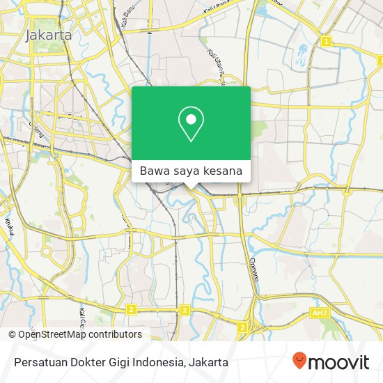 Peta Persatuan Dokter Gigi Indonesia