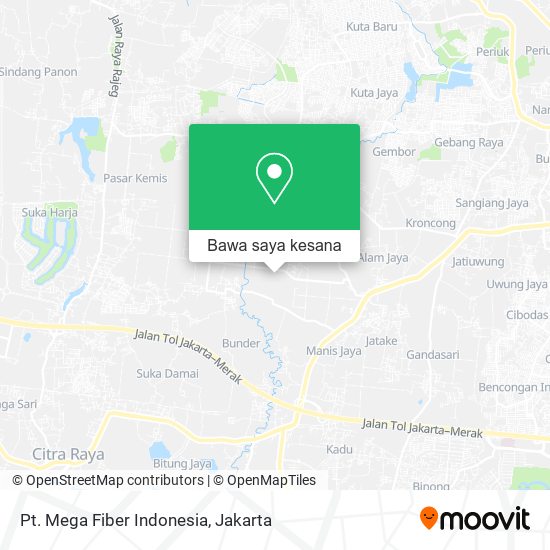 Peta Pt. Mega Fiber Indonesia
