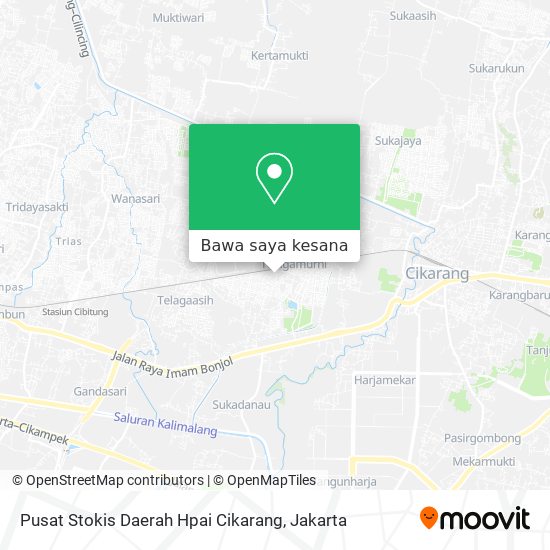 Peta Pusat Stokis Daerah Hpai Cikarang