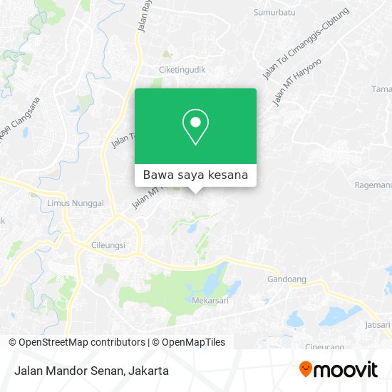 Peta Jalan Mandor Senan