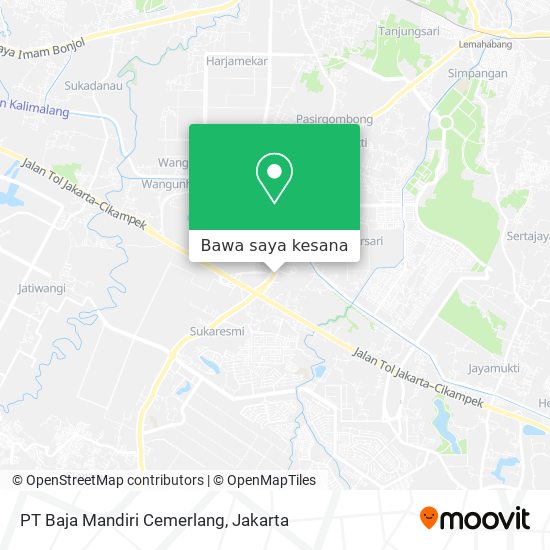 Peta PT Baja Mandiri Cemerlang