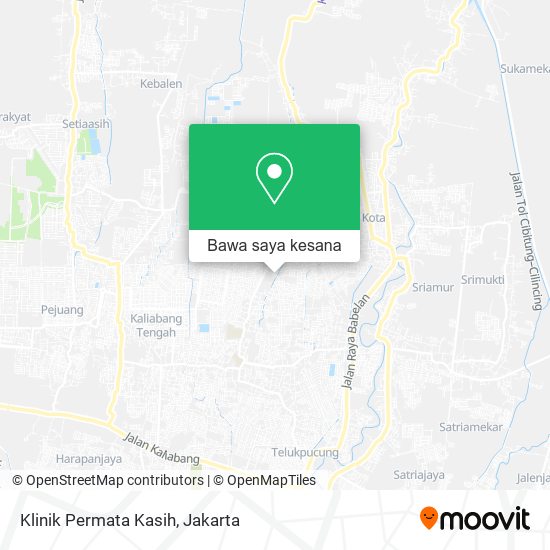 Peta Klinik Permata Kasih, Griya Asri Bahagia