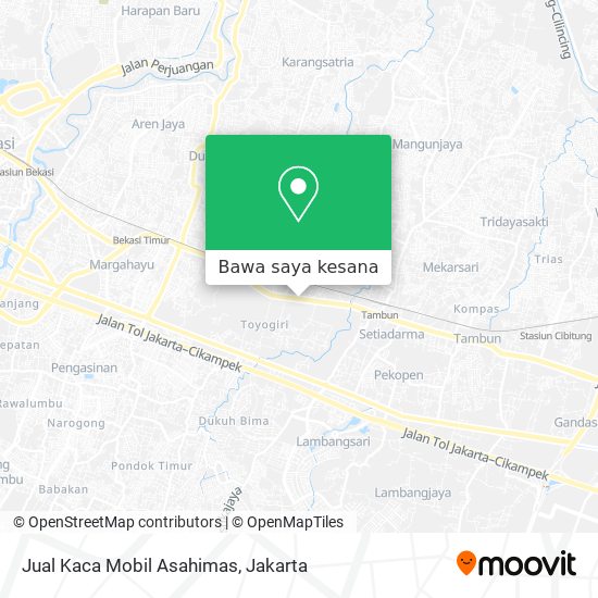 Peta Jual Kaca Mobil Asahimas