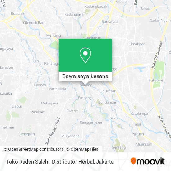 Peta Toko Raden Saleh - Distributor Herbal