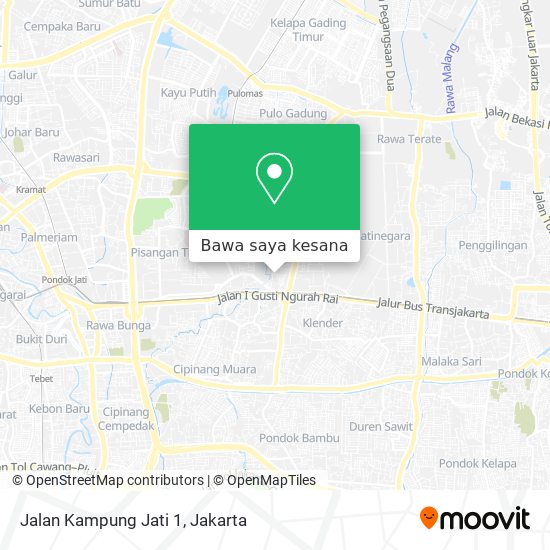 Peta Jalan Kampung Jati 1