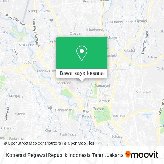 Peta Koperasi Pegawai Republik Indonesia Tantri