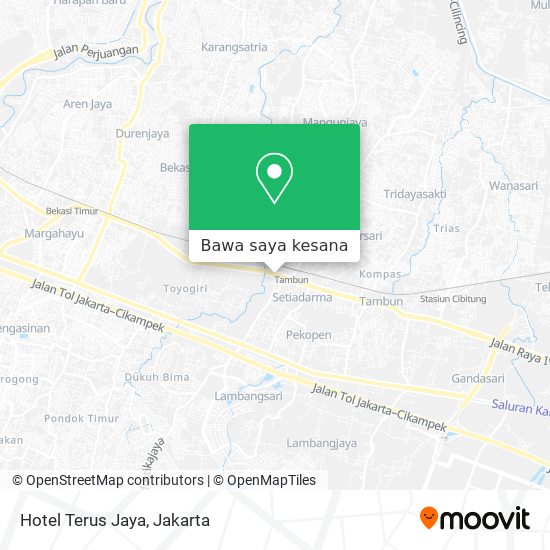 Peta Hotel Terus Jaya