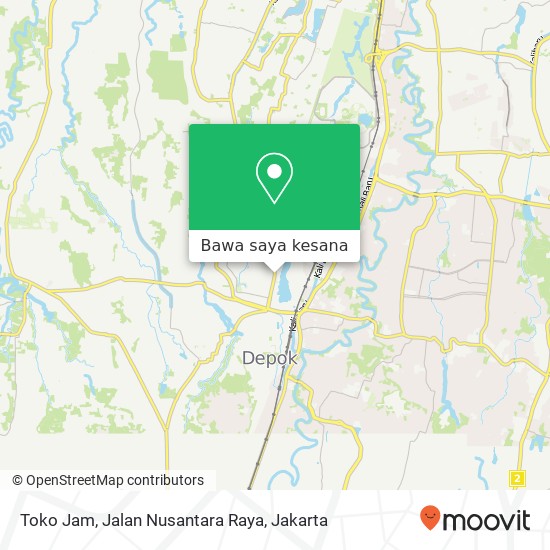 Peta Toko Jam, Jalan Nusantara Raya